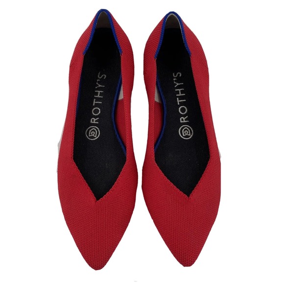 Rothy’s Shoes - Rothy's The Point Classic Flats Womens 7.5 Red
